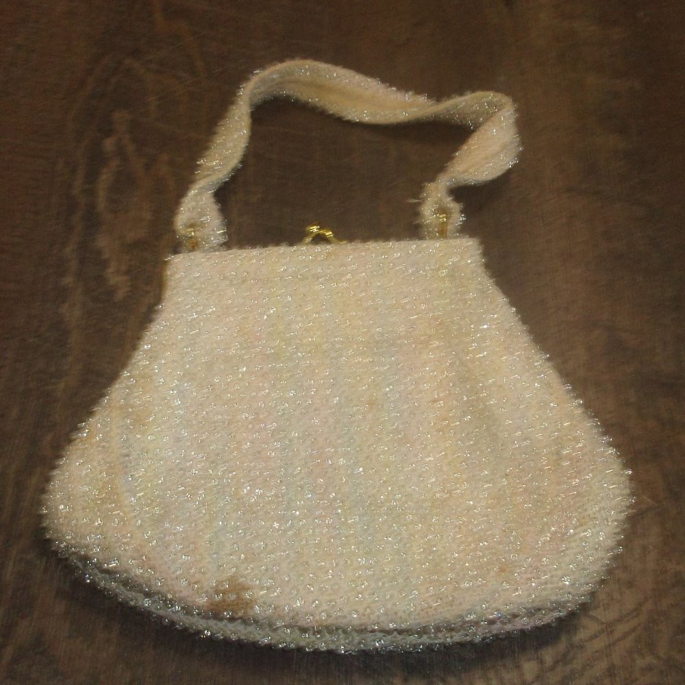 Corde beaded rainbow purse handbag